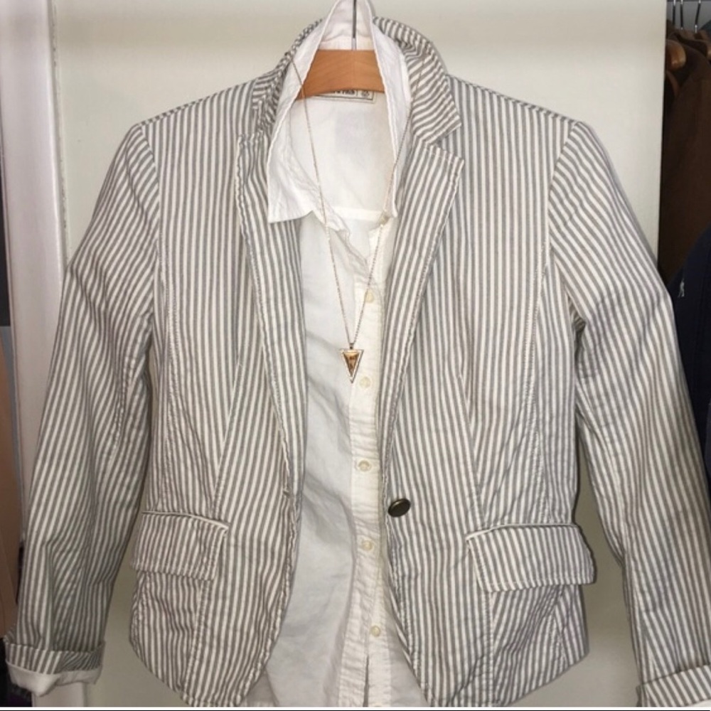 Gap Seersucker Blazer